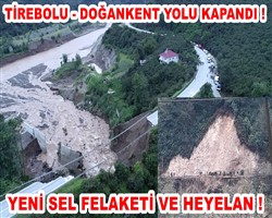 Tirebolu - Doankent Yolu Kapand